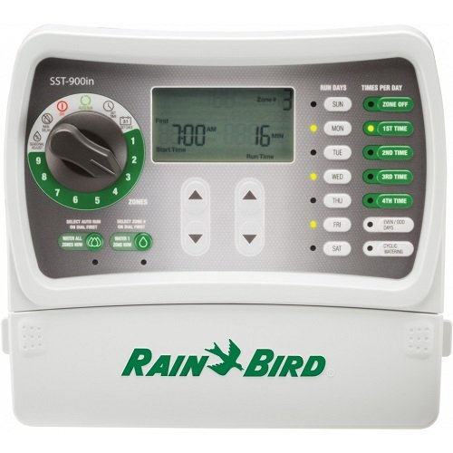 Rain Bird SST900IN Simple-to-Set Sprinkler System Controller Irrigation Timer Indoor 9-Station, 9-Zone