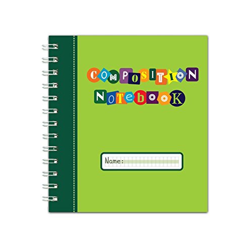 Book Cover Channie's Youth Composition Notebook - Handwriting Practice, Improvement Journal for Kids, Older Learners, & Special Needs Students, Calligraphy Workbook with Special Writing Blocks, Green