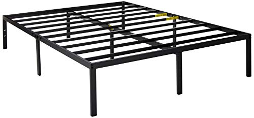 Book Cover Zinus Yelena 14 Inch Classic Metal Platform Bed Frame with Steel Slat Support / Mattress Foundation, Queen