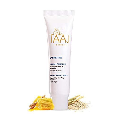 KASHEMIRE Moisturizing Face Serum - Anti-Aging Hyaluronic Acid & Aloe Vera Formula for All Skin Types - All Natural Organic Blend - 1.01 oz.