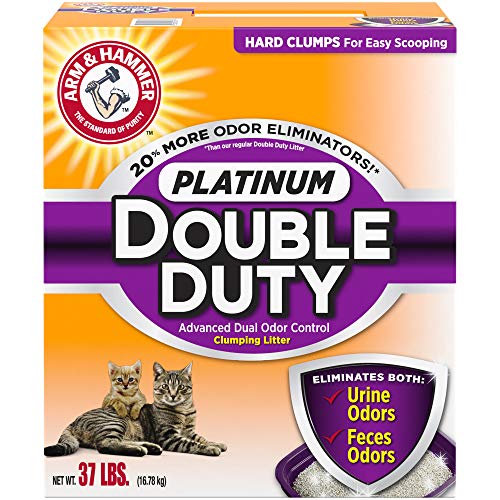 Book Cover ARM & HAMMER Platinum Double Duty Clumping Cat Litter, 37lb