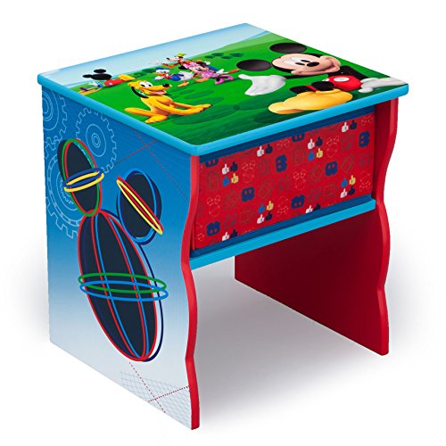 Book Cover Delta Children Side Table with Storage, Disney Mickey Mouse