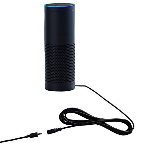 MERES 9.8ft Extension Cable for Amazon echo [1st + 2nd Generation] Speaker/Echo Show/Echo plus 1st- 3.5mm OD DC Plug Cord for Alexa Power Adapter (3m,Black)