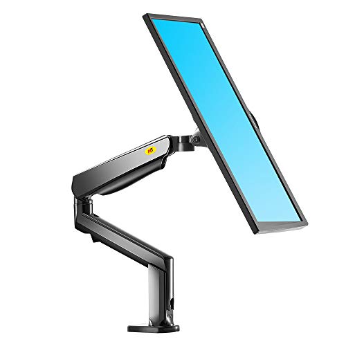 Book Cover NB North Bayou Monitor Desk Mount Stand Full Motion Swivel Monitor Arm Tension Spring for 22''-32'' Computer Monitor from 4.4-17.6 lbs (Black)