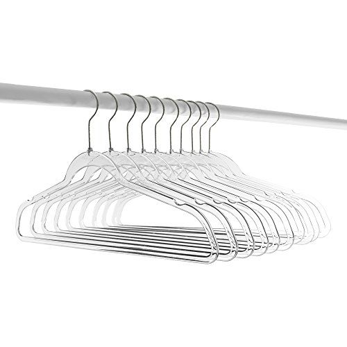 NEW EXCLUSIVE INNOVATION by Closet Complete: COMPLETELY CLEAR, Space Saving, INVISIBLE HANGERS, Ultra-Thin ACRYLIC HANGERS, ROSE GOLD Hooks, Set of 10