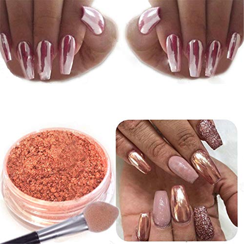 Creazy Sexy Rose Gold Nail Mirror Powder Glitter Chrome Powder Art Decoration