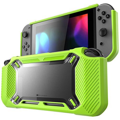 Book Cover Mumba case for Nintendo Switch, [Heavy Duty] Slim Rubberized [Snap on] Hard Case Cover for Nintendo Switch 2017 release (Green)