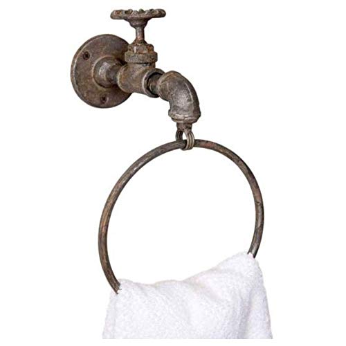 Book Cover Industrial Water Spigot Towel Ring