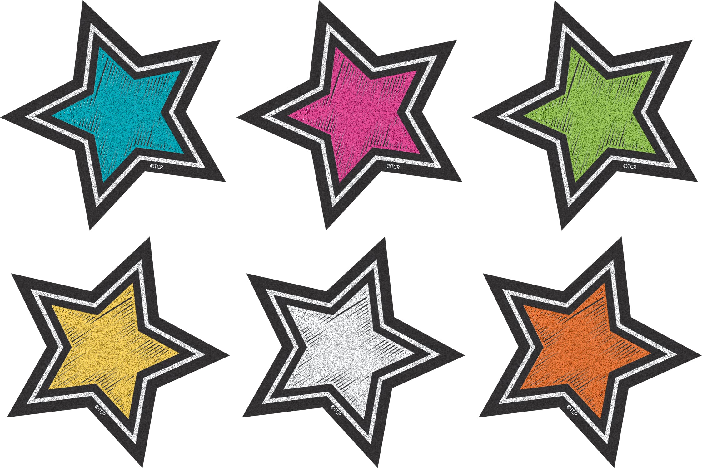 Book Cover Teacher Created Resources (3554) Chalkboard Brights Stars Mini Accents