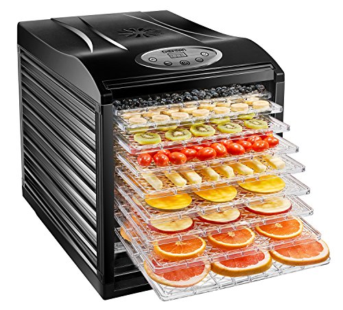 Book Cover Chefman 9-Tray Food Dehydrator Machine Professional Electric Multi-Tier Food Preserver, Dried Meat or Beef Jerky Maker, Fruit & Vegetable Dryer with 9 Slide Out Trays & Transparent Door, Black
