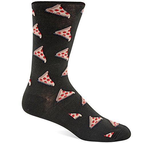 Book Cover Hot Sox Men's Food and Booze Novelty Casual Crew Socks