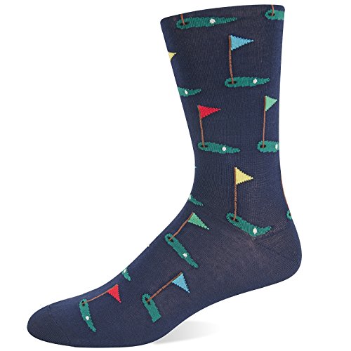 Hot Sox Men's Novelty Sporting Crew Socks