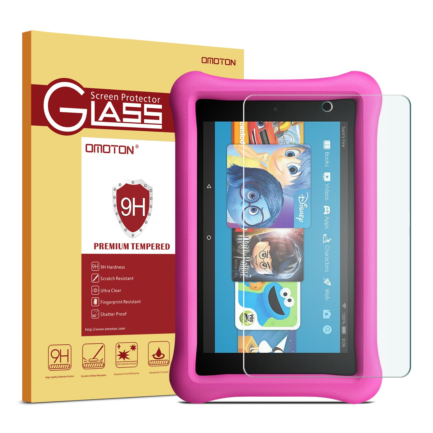Book Cover OMOTON Glass Screen Protector
