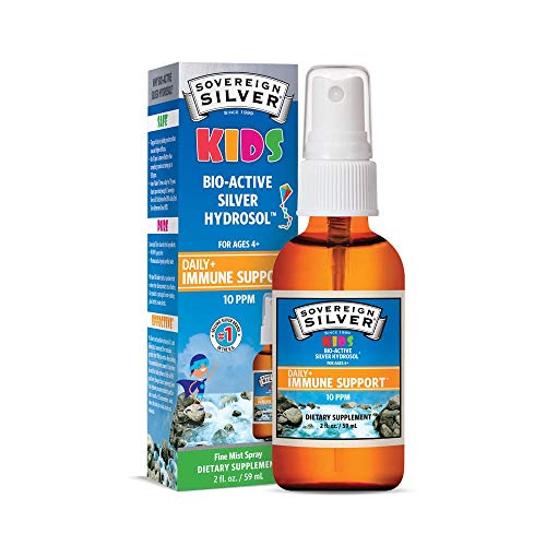 Sovereign Silver Bio-Active Silver Hydrosol for Kids Immune Support â€“ Fine Mist, 2 oz.