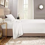 Empyrean Bedding Premium Flat Sheet – “110 GSM” Double Brushed Microfiber Extra Thick and Comfortable Flat Sheets, Luxurious & Soft Hotel Single Top Bed Sheet, King, White