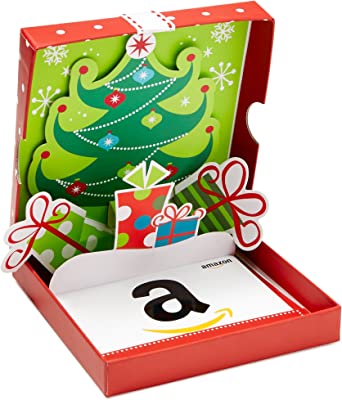 Book Cover Amazon.com Gift Card in a Holiday Pop-Up Box