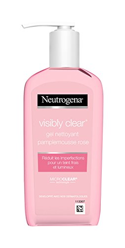 Neutrogena Visibly Clear Gel Nettoyant Pamplemousse Rose Pompe 200 ml