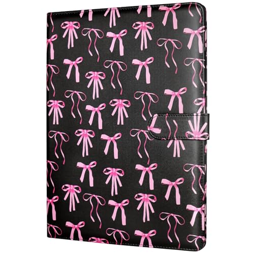 Padfolio Portfolio Folder, Faux Leather Interview Resume Folder with Document Organizer & Business Card Holder