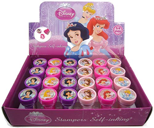 Book Cover LETANG Disney's Princess Self-Inking Stamps Birthday Party Favors 24 Pieces (Complete Box)