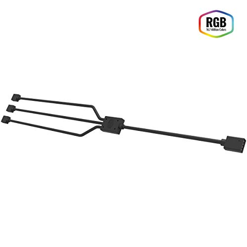 Book Cover Cooler Master R4-ACCY-RGBS-R2 1-to-3 RGB Splitter Cable for LED Strips, RGB Fans, 5pcs 4-Pin Header Computer Cases, CPU Coolers and Radiators RGB Fans