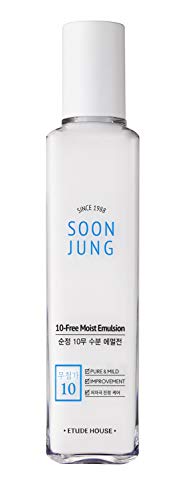 ETUDE HOUSE SoonJung 10 Free Moist Emulsion 120ml | Hypoallergenic Non-Irritating Hydrating Emulsion for Skin Damage Care and Relaxation | Korean Skin Care