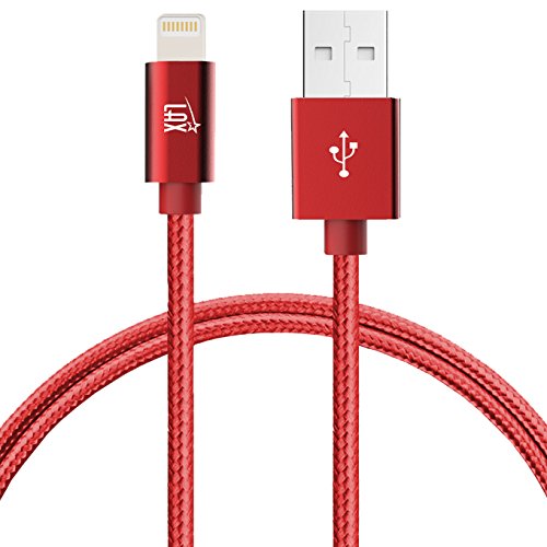 iPhone Charger Lightning Cable - [MFi Certified] Durable Braided Apple Lightning USB Cord for latest iOS including iPhone X/8/8Plus/ 7/7Plus/IPad Pro