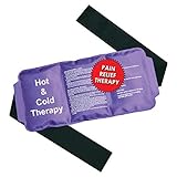 Hot and Cold Therapy Reusable Gel Ice Pack Ideal for Women and Children for Injuries and Pain Relief with Adjustable Elastic Strap.