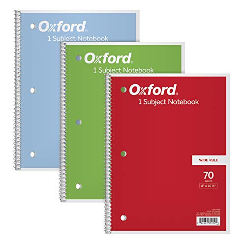 Book Cover Oxford 1-Subject Notebooks, 8