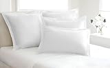 Kotton Culture Set of 2 Pillow Shams Set 100% Egyptian Cotton 600 Thread Count Premium Bedding (White, 20" x 30")