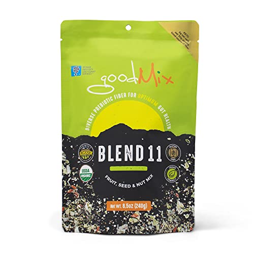 Blend 11 - Low FODMAP Certified / IBS Relief Organic High Fiber Cereal - goodMix Superfoods - 8.5 oz Resealable Pack