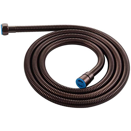 Angle Simple Handheld Shower Hose Replacement G 1/2 Thread Type, Stainless Steel Flexible Shower Head Hose Extra Long, 79 Inches, Oil Rubbed Bronze
