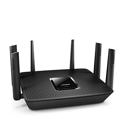 Book Cover Linksys WiFi 5 Router, Tri-Band, 3,500 Sq. ft Coverage, 25+ Devices, Speeds up to (AC4000) 4.0Gbps - EA9300