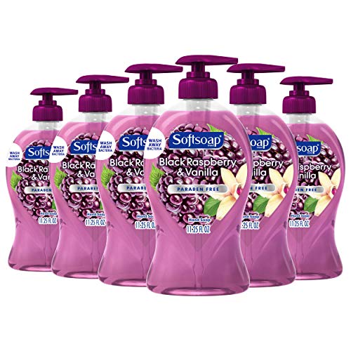 Softsoap Liquid Hand Soap, Black Raspberry and Vanilla - 11.25 Ounce(Pack of 6)