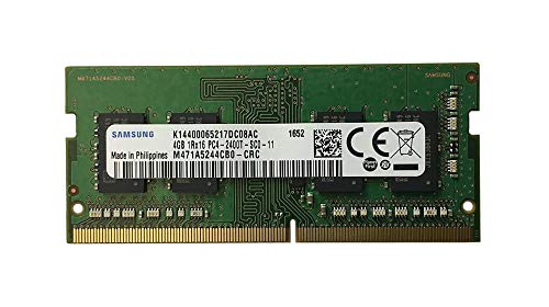 Book Cover Samsung 4GB PC4-19200 DDR4-2400MHz non-ECC Unbuffered CL17 260-Pin SoDimm Memory Module Mfr P/N M471A5244CB0-CRC