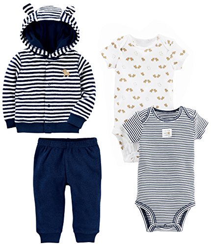 Simple Joys by Carter's Baby 4-Piece Terry Cardigan Set