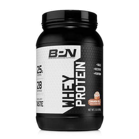 Book Cover Bare Performance Nutrition, Whey Protein Powder, Meal Replacement, 25G of Protein, Excellent Taste & Low Carbohydrates, 88% Whey Protein & 12% Casein Protein (Cinnamon Roll)