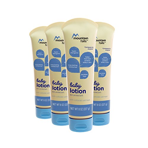 Mountain Falls Hypoallergenic Baby Lotion with Colloidal Oatmeal, 8 Fluid Ounce (Pack of 4)