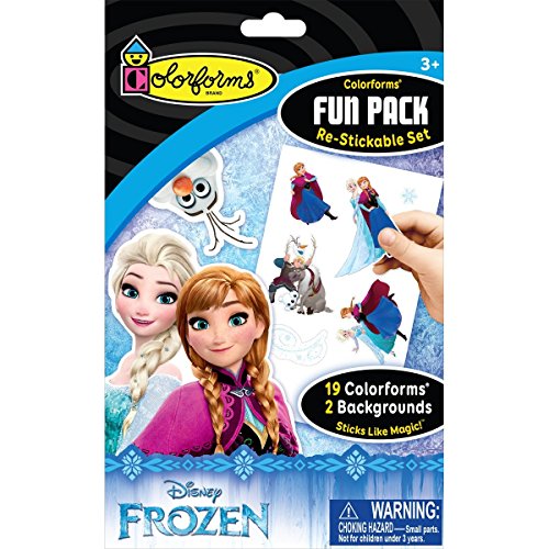 Book Cover Disney Frozen Colorforms Fun Pack - Includes 19 Frozen Character Reusable Stickers and 2 Frozen Background Scenes