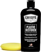 CAR GUYS Plastic Restorer - The Ultimate Solution for Bringing Rubber, Vinyl and Plastic Back to Life! - 8 Oz Kit