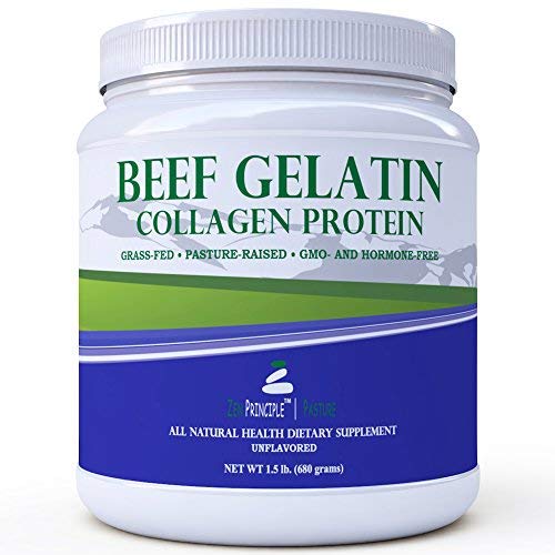 Grass-Fed Gelatin Powder, 1.5 lb. Custom Anti-Aging Protein for Healthy Hair, Skin, Joints & Nails. Paleo and Keto Friendly Cooking and Baking. Type 1 and 3 Collagen. GMO and Gluten Free. Unflavored.