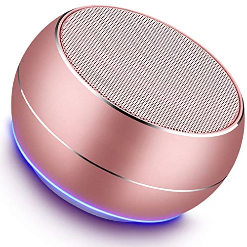 Book Cover NUBWO Portable Bluetooth Speakers with HD Audio and Enhanced Bass, Built-in Speakerphone for iPhone, iPad, BlackBerry, Samsung and More (Rose Gold)