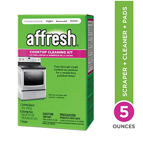 Book Cover Affresh W11042470 Cleaning Kit (Cooktop Cleaner, Scraper and Scrub Pads)