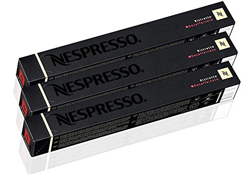Book Cover Nespresso OriginalLine Espresso Ristretto Decaffeinato, 30 capsules - 
