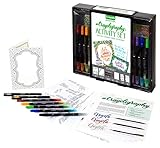 Crayola Signature Crayoligraphy Calligraphy Art Set, Hand Lettering Tutorials, Crafts Kit, Gift