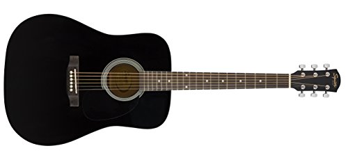 Book Cover Squier by Fender SA-150 Dreadnought Acoustic Guitar - Gloss Black Finish
