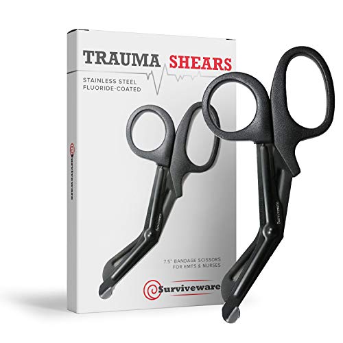 Book Cover Surviveware Trauma & Bandage Shears - 7.5 Inches for Nurses and EMTs