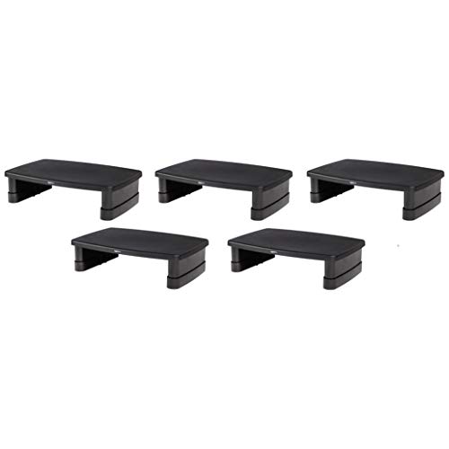 Book Cover AmazonBasics Adjustable Monitor Stand, 5-Pack