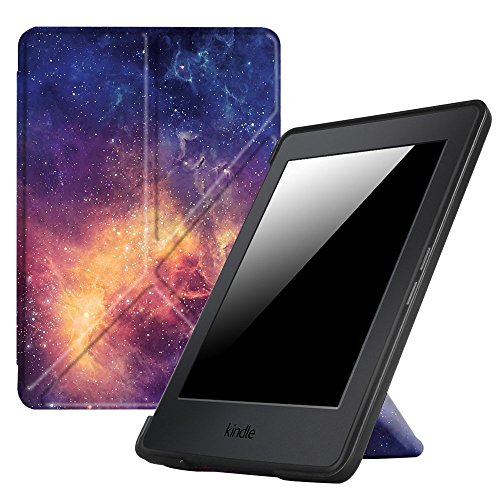 Fintie Origami Case for Kindle Paperwhite - Fits All Paperwhite Generations Prior to 2018 (Not Fit All-New Paperwhite 10th Gen), Galaxy