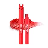 TONYMOLY Petit Bunny Lip Gloss – Easter Basket Stuffer, Cute Bunny Lip Crayon, Hydrating Korean Lip Gloss with Vitamin E for Soft, Juicy Cherry