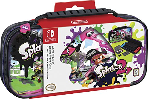 Book Cover Nintendo Switch Splatoon Carrying Case - Protective Deluxe Travel Case - PU Leather Exterior - Official Nintendo Licensed Product